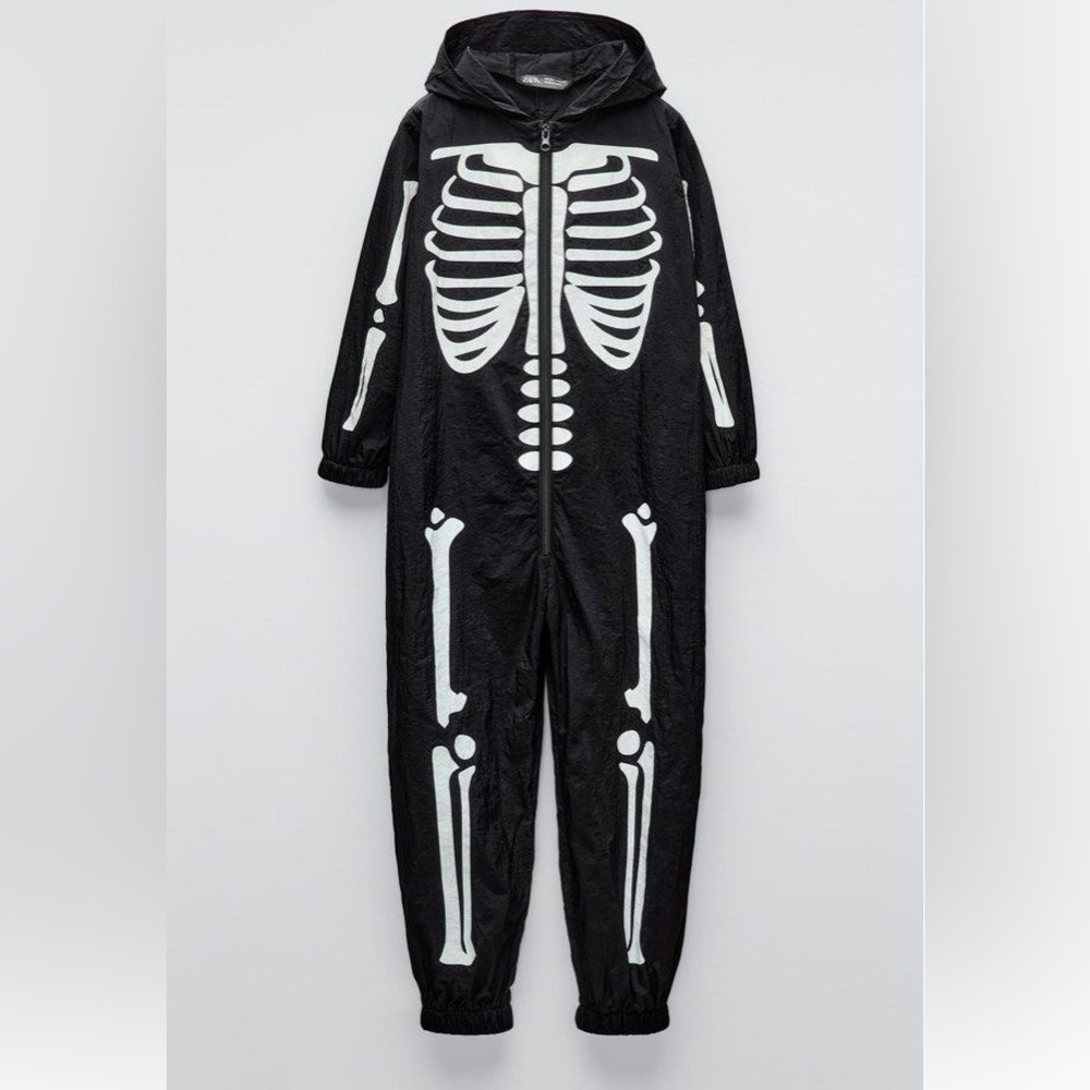 Last Chance: New ZARA Kids Skeleton Costume Glow In The Dark